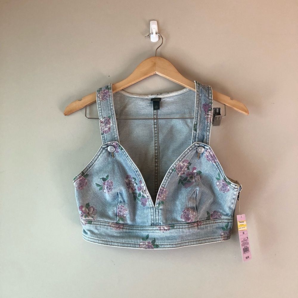 5/$15 📳 Wild Fable | New Cropped Denim Top